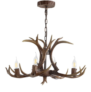 Eldora Adjustable Resin Antler LED Chandelier